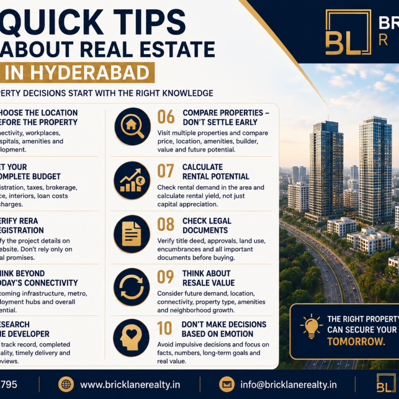 10 Quick Tips About Real Estate in Hyderabad